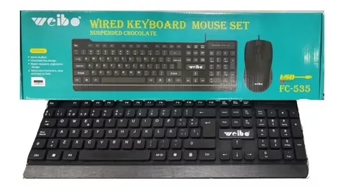 Miniatura 2 de Combo Teclado Y Mouse Óptico Alambrico